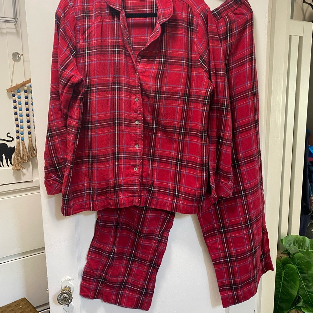 J. Jill Red Plaid women’s Pajama Set